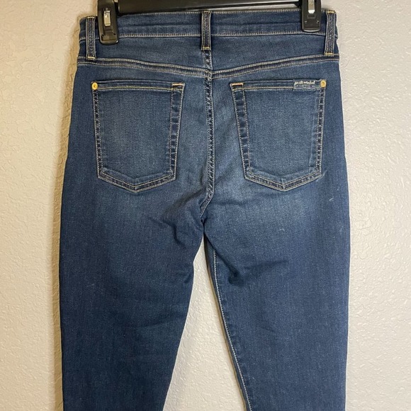 7 for All Mankind Gwenevere Ankle Skinny Mid Rise Jean Size 27 GUC - Picture 5 of 5